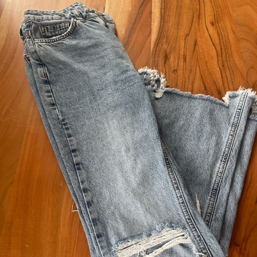 BDG Blue Distressed Boyfriend Jeans